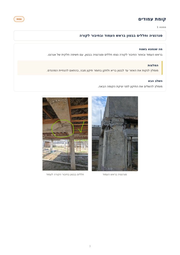 עמוד ממצא עם תמונות